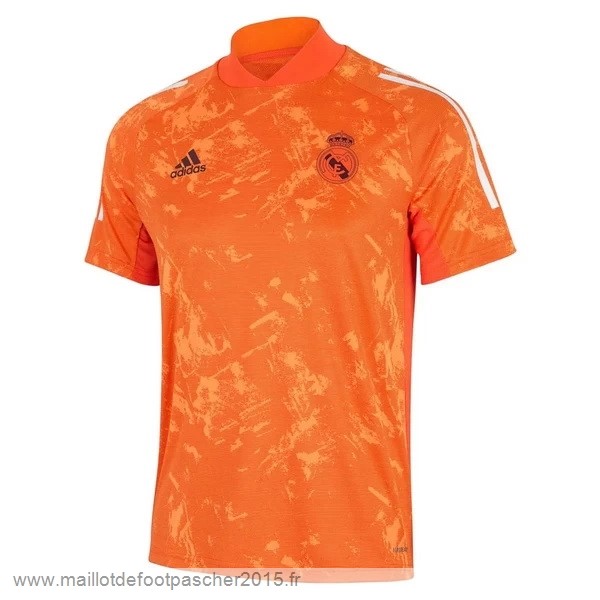 Maillot Foot Achat Entrainement Real Madrid 2020 2021 Orange