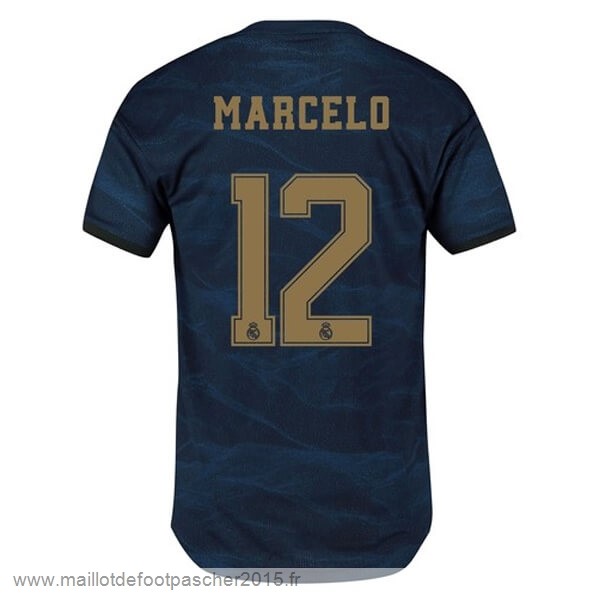 Maillot Foot Achat NO.12 Marcelo Exterieur Maillot Real Madrid 2019 2020 Bleu