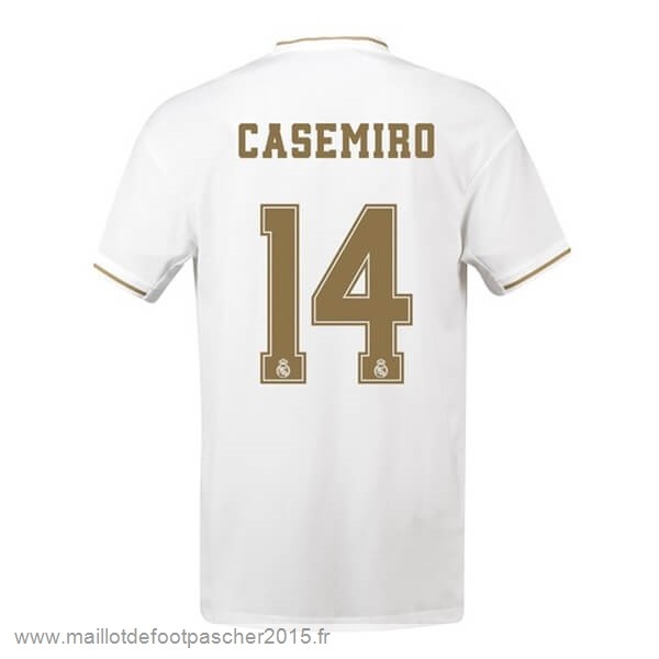 Maillot Foot Achat NO.14 Casemiro Domicile Maillot Real Madrid 2019 2020 Blanc