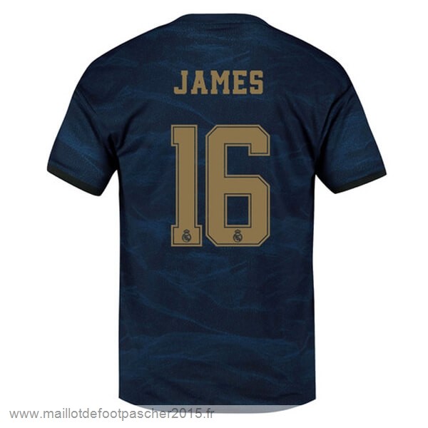 Maillot Foot Achat NO.16 James Exterieur Maillot Real Madrid 2019 2020 Bleu