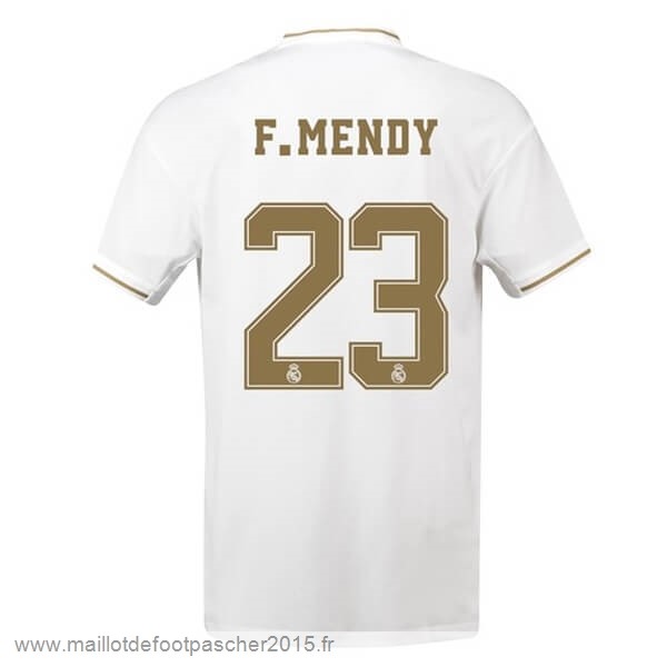 Maillot Foot Achat NO.23 F.Mendy Domicile Maillot Real Madrid 2019 2020 Blanc