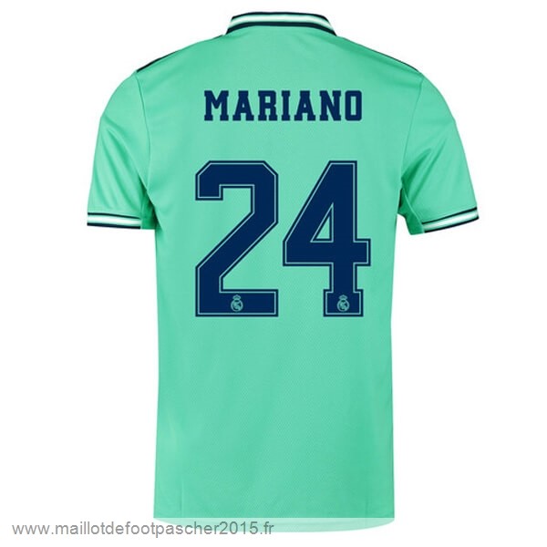 Maillot Foot Achat NO.24 Mariano Third Maillot Real Madrid 2019 2020 Vert