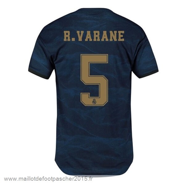 Maillot Foot Achat NO.5 Varane Exterieur Maillot Real Madrid 2019 2020 Bleu