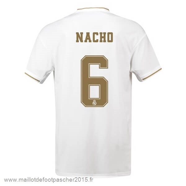 Maillot Foot Achat NO.6 Nacho Domicile Maillot Real Madrid 2019 2020 Blanc