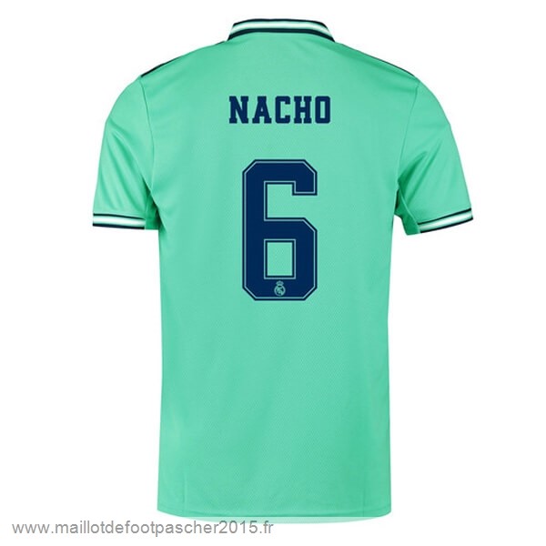 Maillot Foot Achat NO.6 Nacho Third Maillot Real Madrid 2019 2020 Vert