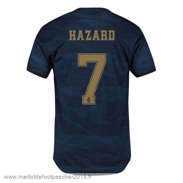 Maillot Foot Achat NO.7 Hazard Exterieur Maillot Real Madrid 2019 2020 Bleu