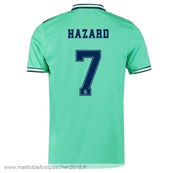 Maillot Foot Achat NO.7 Hazard Third Maillot Real Madrid 2019 2020 Vert