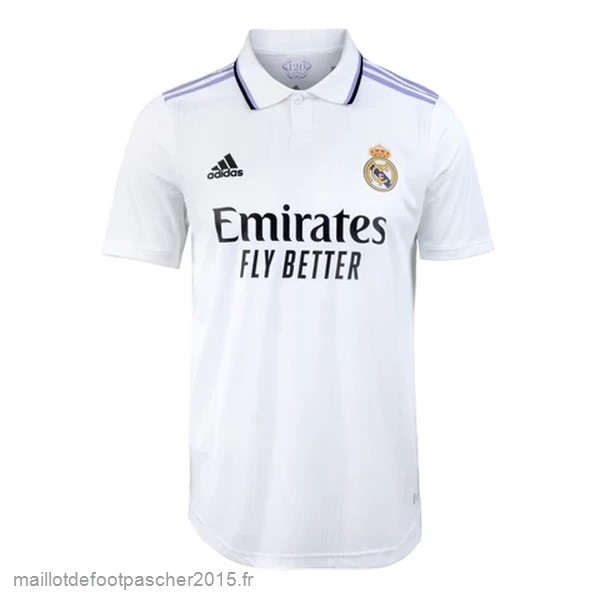 Maillot Foot Achat Thailande Domicile Joueurs Maillot Real Madrid 2022 2023 Blanc