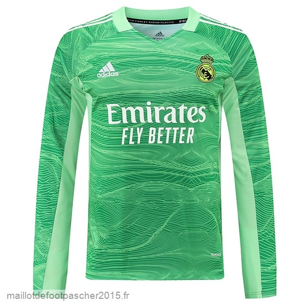 Maillot Foot Achat Thailande Domicile Manches Longues Real Madrid 21 22 Vert