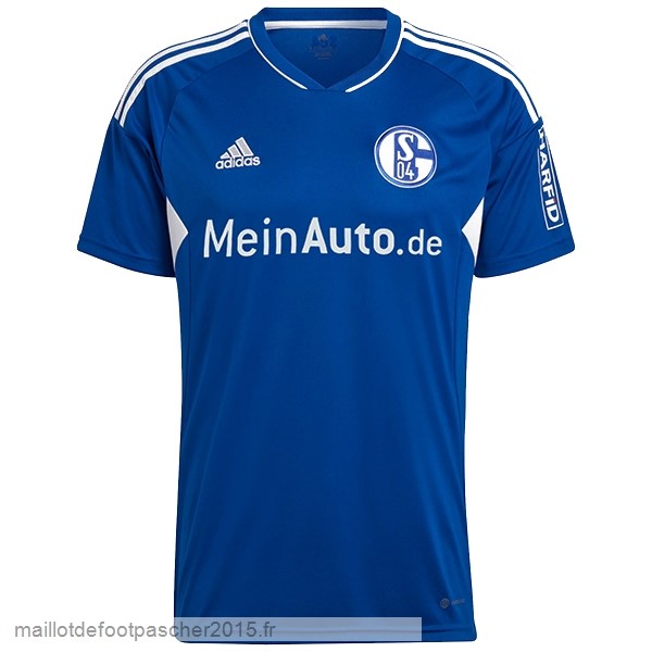 Maillot Foot Achat Thailande Domicile Maillot Schalke 04 2022 2023 Bleu