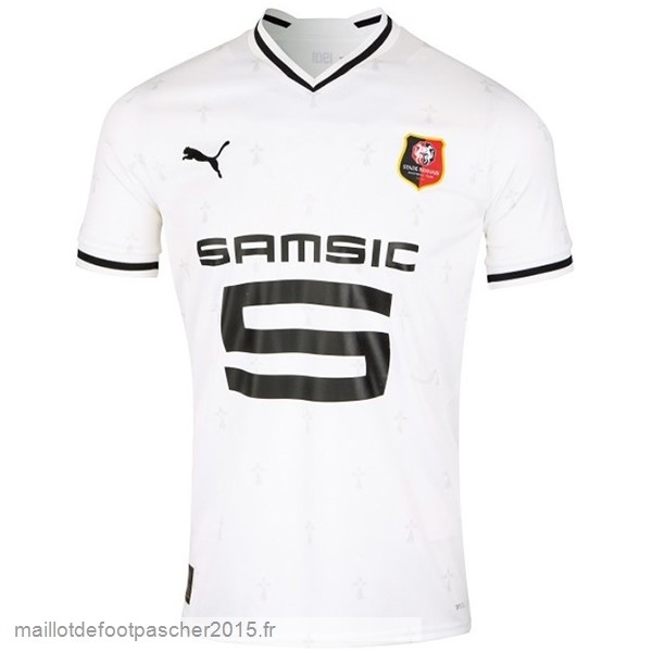 Maillot Foot Achat Thailande Exterieur Maillot Stade Rennais 2022 2023 Blanc