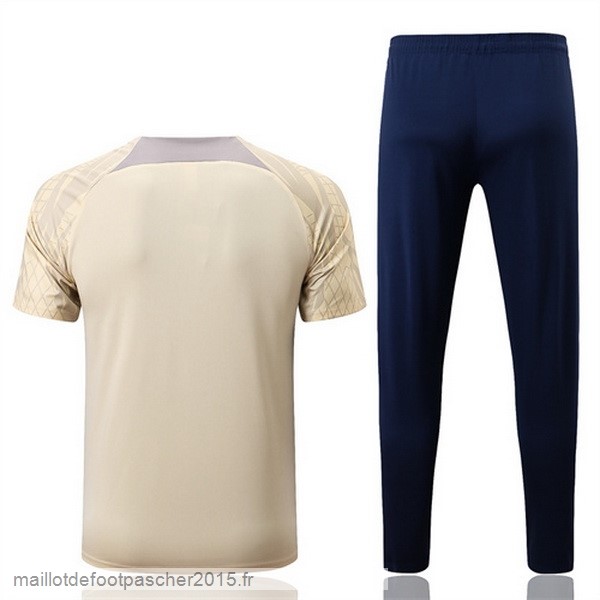 Maillot Foot Achat Entrainement Ensemble Complet Tottenham Hotspur 2022 2023 Jaune Noir