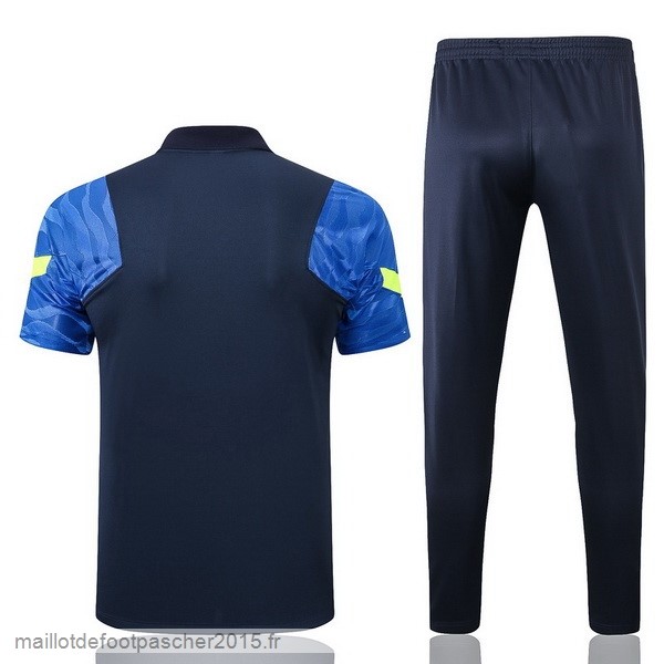 Maillot Foot Achat Ensemble Complet Polo Tottenham Hotspur 2022 2023 Noir Bleu