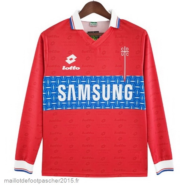 Maillot Foot Achat Exterieur Manches Longues Universidad Católica Rétro 1996 Rouge