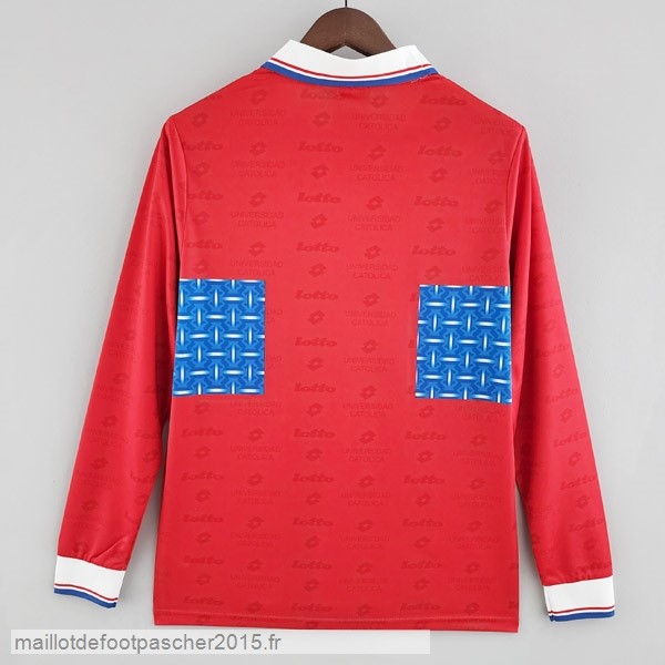 Maillot Foot Achat Exterieur Manches Longues Universidad Católica Rétro 1996 Rouge