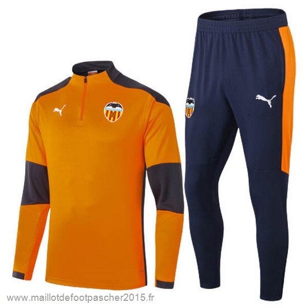 Maillot Foot Achat Survêtements Valencia 2020 2021 Orange