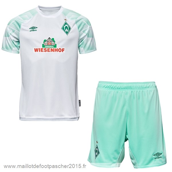 Maillot Foot Achat Exterieur Conjunto De Enfant Werder Bremen 2020 2021 Blanc
