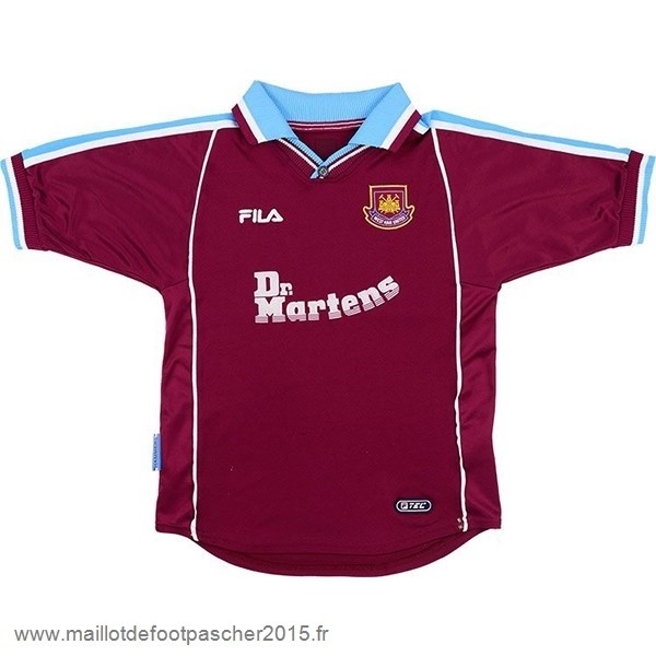 Maillot Foot Achat Domicile Maillot West Ham United Rétro 1999 2000 Rouge